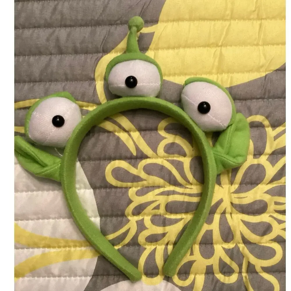 NWOT Disney Pixar Toy Story Little Green Men Three-eyed Alien Plush Ear Headband